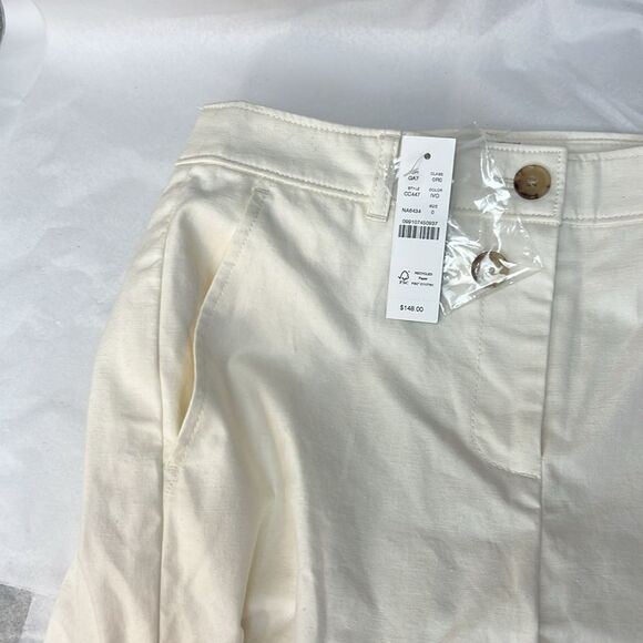 J. Crew CC447 Full-length wide-leg trouser in cotton blend NWT size 0 - Picture 4 of 11